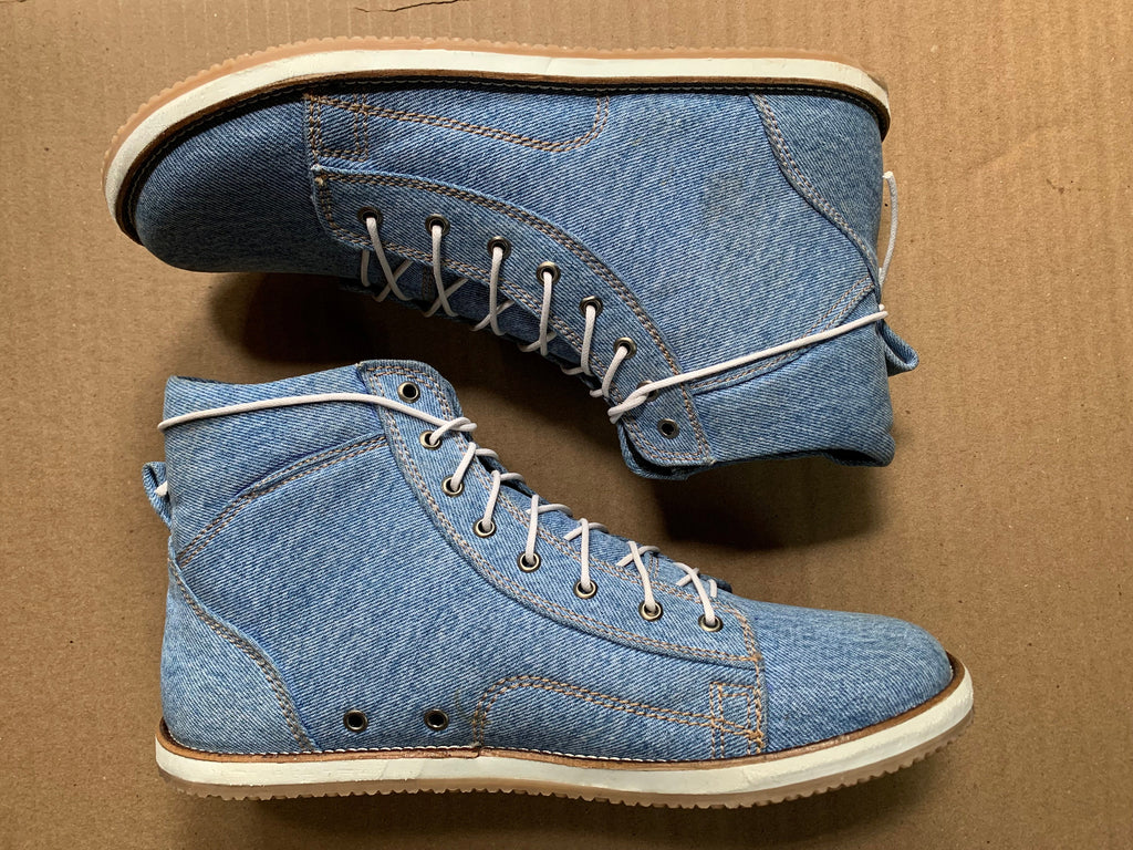 Barefoot Upcycled Denim Boot I Available on Order