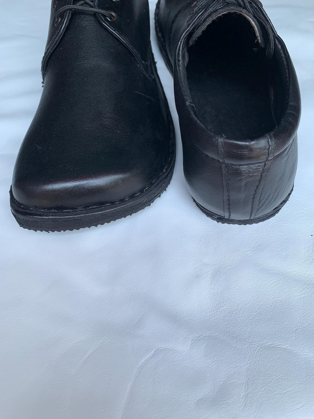 Handmade Leather Barefoot Shoes, Lace-up Style US 9.5 / EU 45