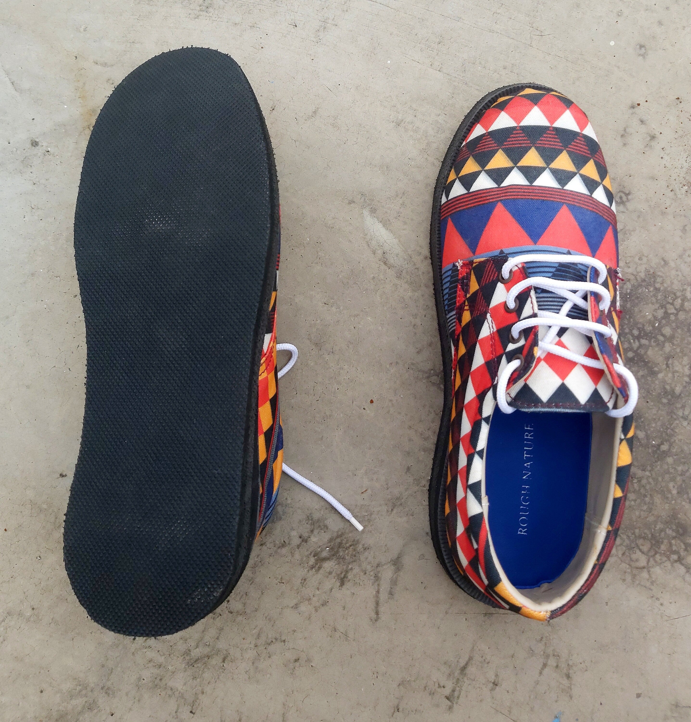 Aztec Canvas Unisex Derby Shoe