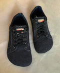 Japan Vibe Barefoot Sneaker I Black Denim I US 8 I UK7.5 I Tire Sole I Light and Flexible I One of a kind I Customization Available I