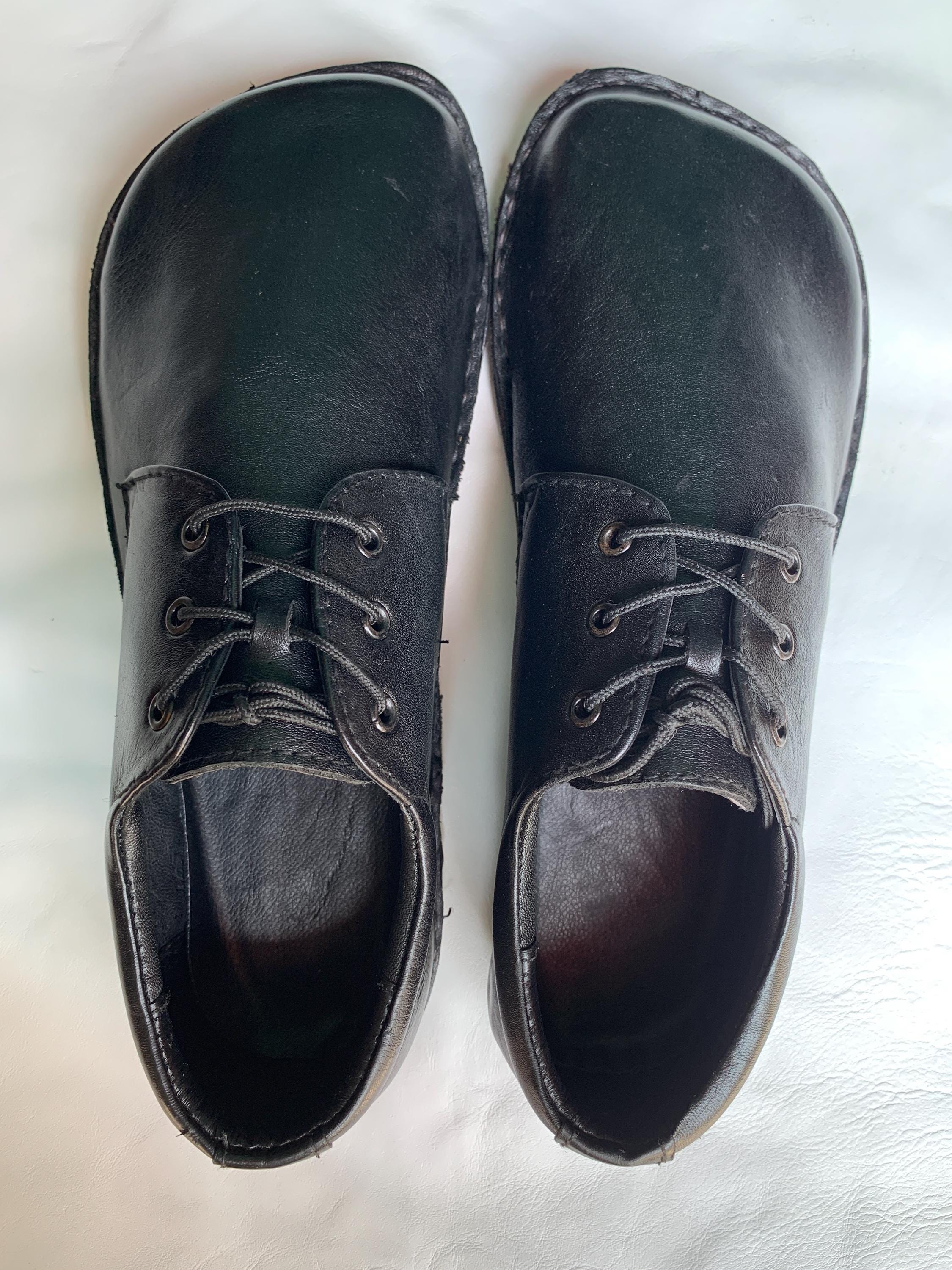Handmade Leather Barefoot Shoes, Lace-up Style US 9.5 / EU 45