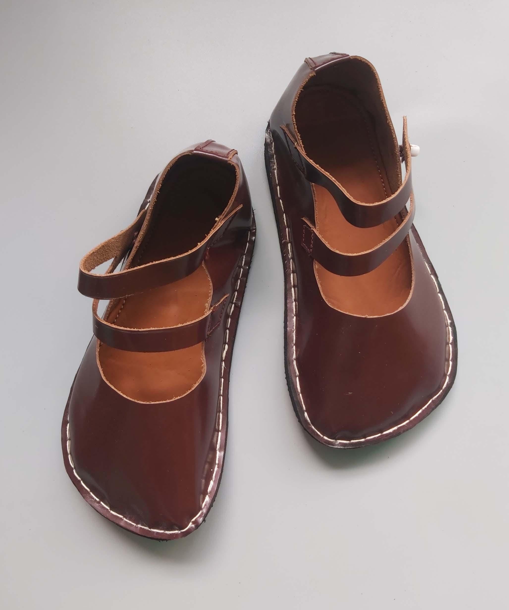 Hand Sewn Leather Barefoot Sandal: Wide Toe Box, Zero Drop