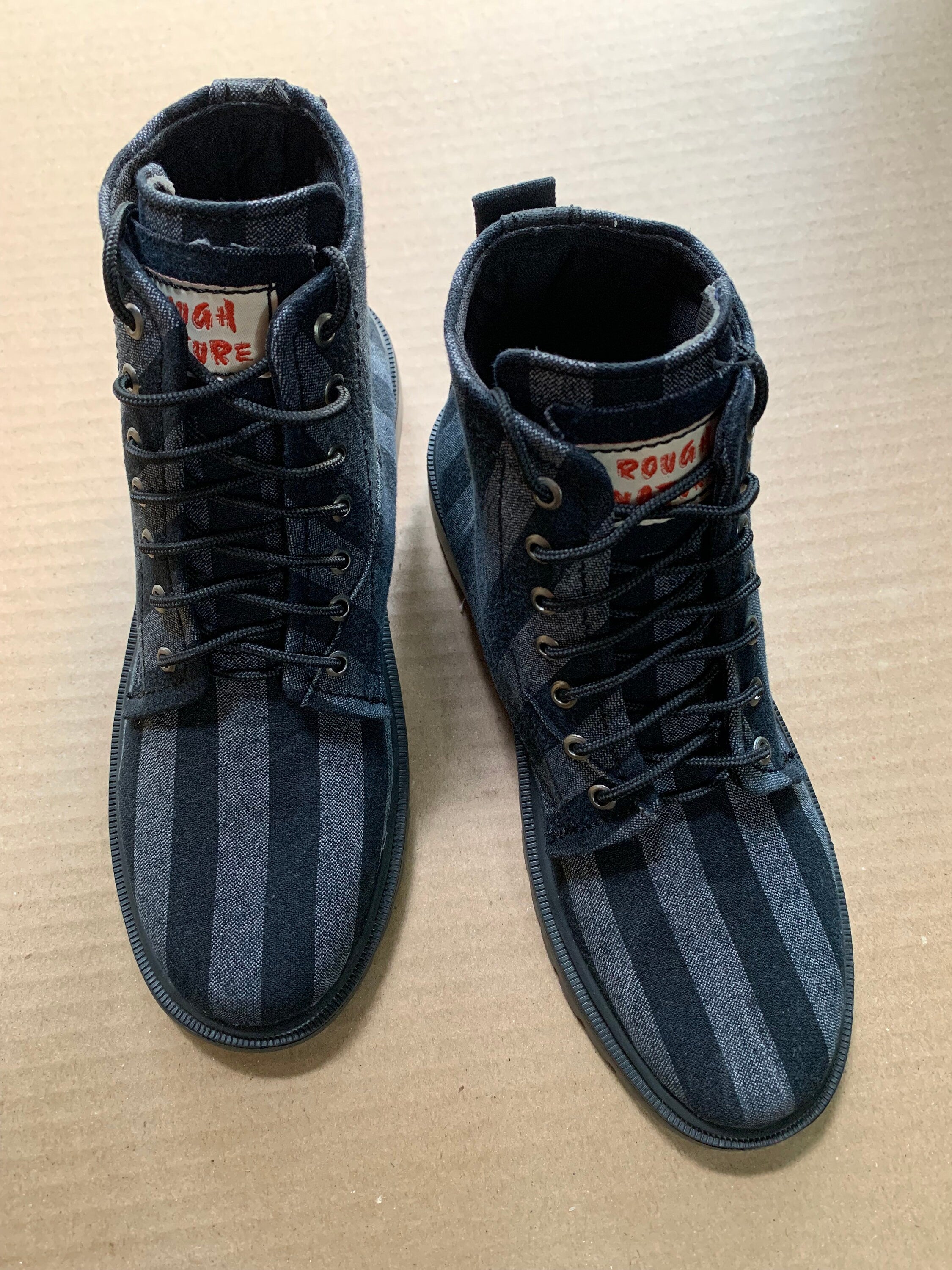 UK7/EU41/US8.5 Upcycled Denim Boots I Lightweight Eva Sole I Padded Interior