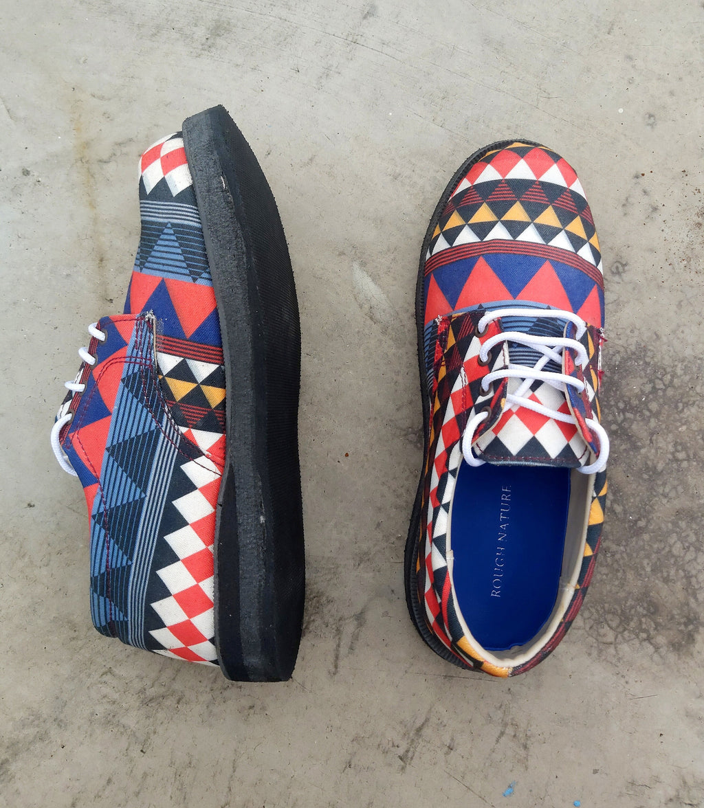 Aztec Canvas Unisex Derby Shoe