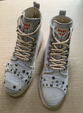 Upcycled Denim Boots with Lightweight Sole,  (UK8/EU42/US 9.5)