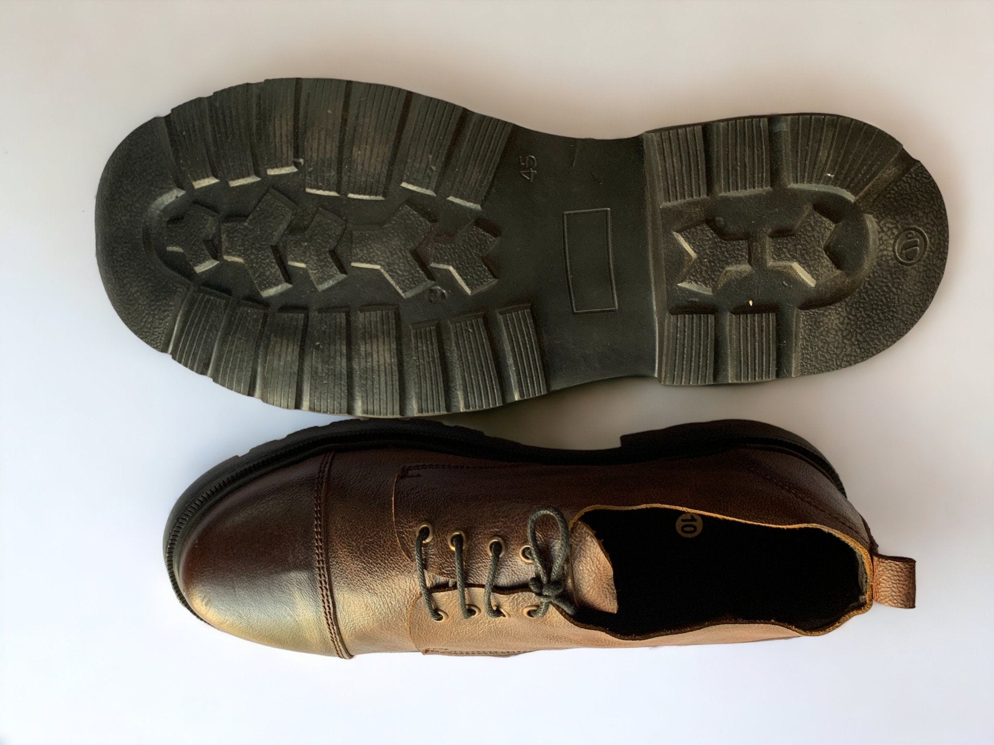 Lightweight Derby Shoe I Genuine Leather I Size UK10/EU45/US11