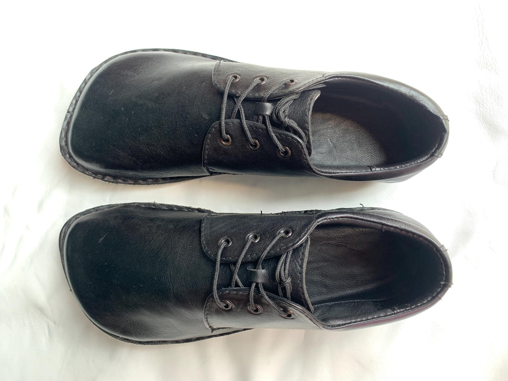 Handmade Leather Barefoot Shoes, Lace-up Style US 9.5 / EU 45