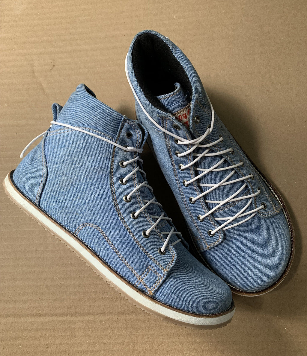 Barefoot Upcycled Denim Boot I Available on Order
