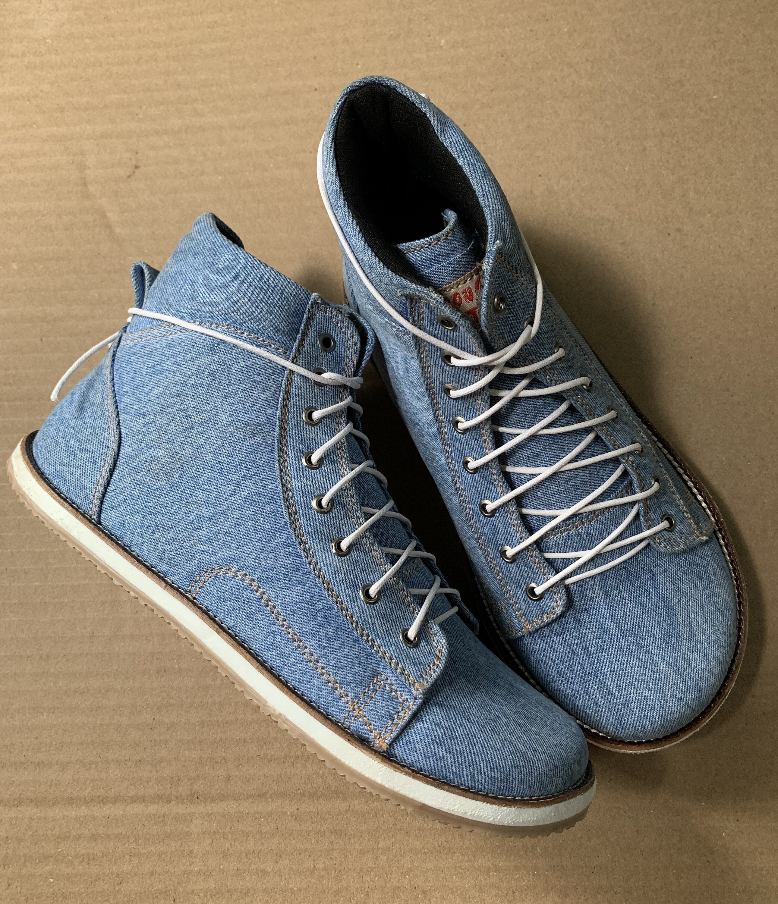 Barefoot Upcycled Denim Boot I Available on Order
