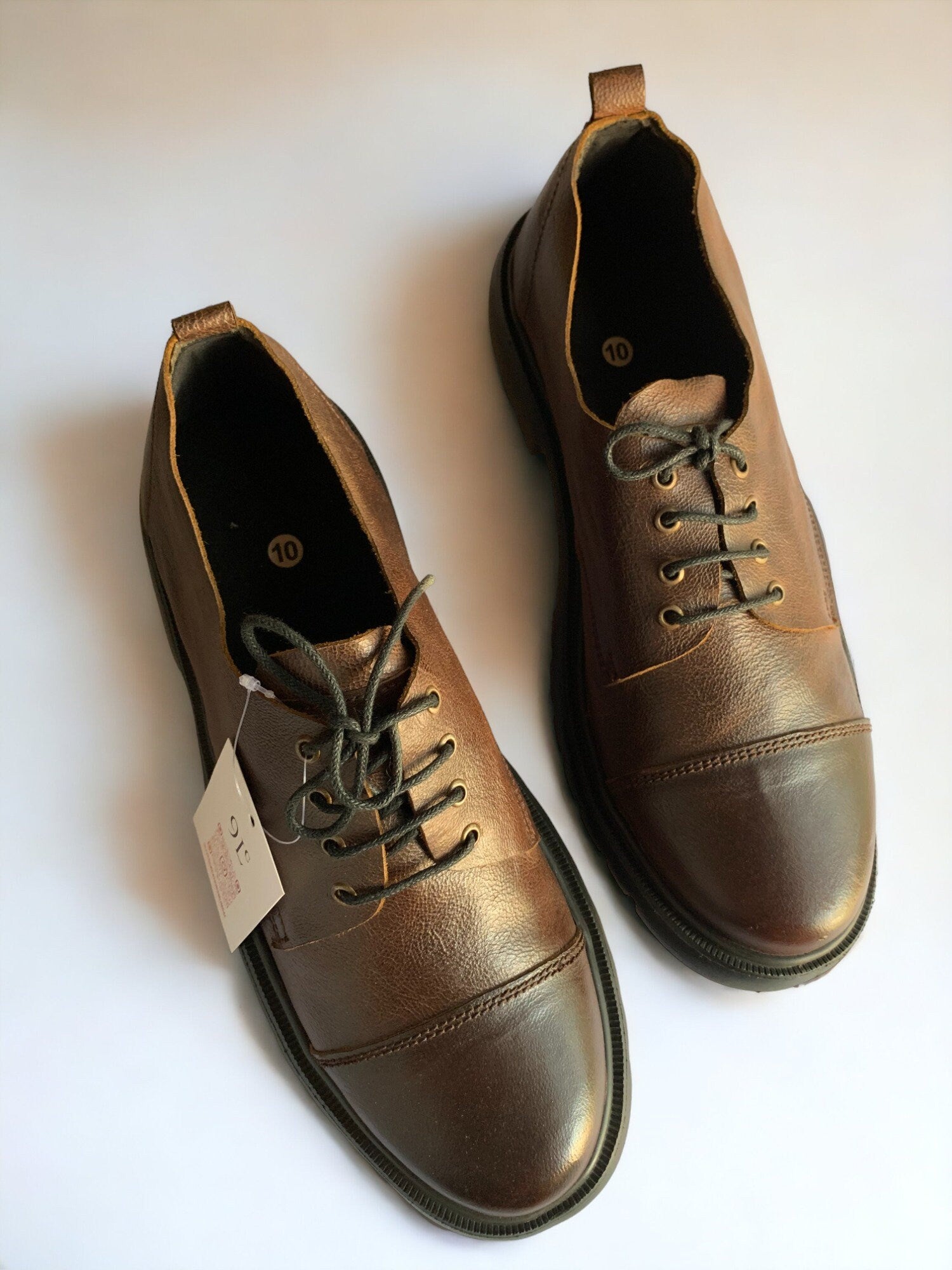 Lightweight Derby Shoe I Genuine Leather I Size UK10/EU45/US11
