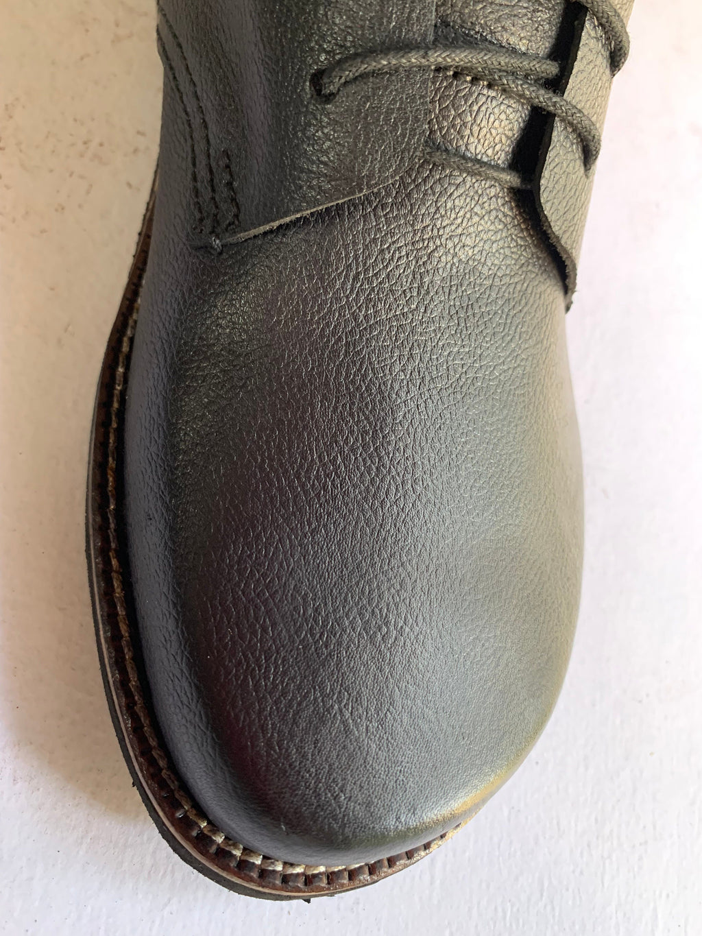 Barefoot Leather Boots with Rubber Sole I UK8/EU43 I Customization Available