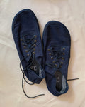 Upcycled Denim Vegan Barefoot Sneakers: Tire Sole, US 10 / EU 43