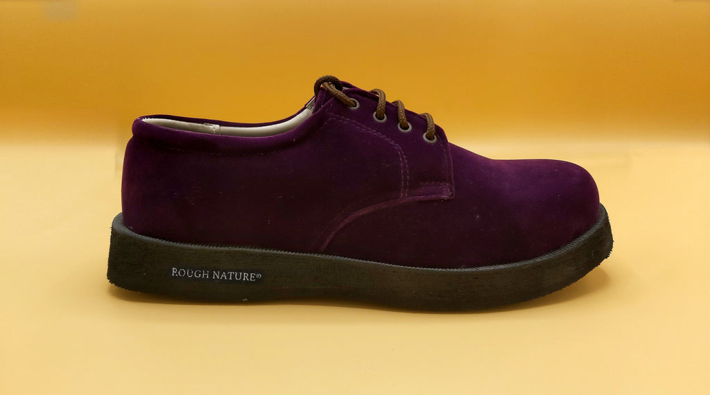 Partywear Derby Shoe made with non-shiny velvet and rubber sole, handmade, bohemian style