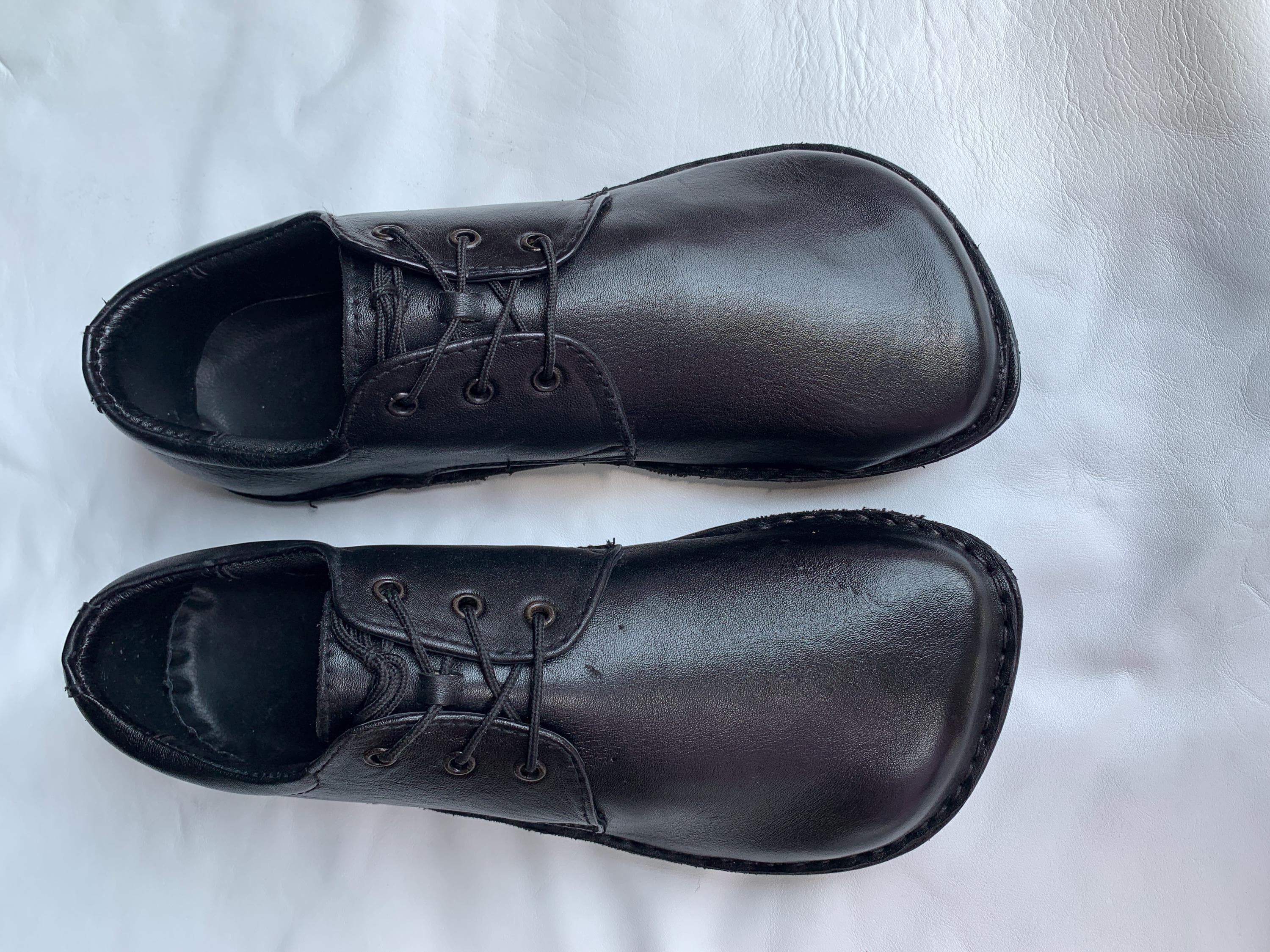 Handmade Leather Barefoot Shoes, Lace-up Style US 9.5 / EU 45