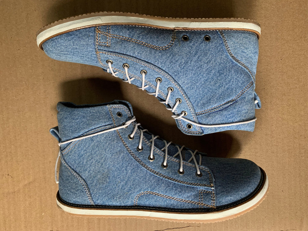 Barefoot Upcycled Denim Boot I Available on Order