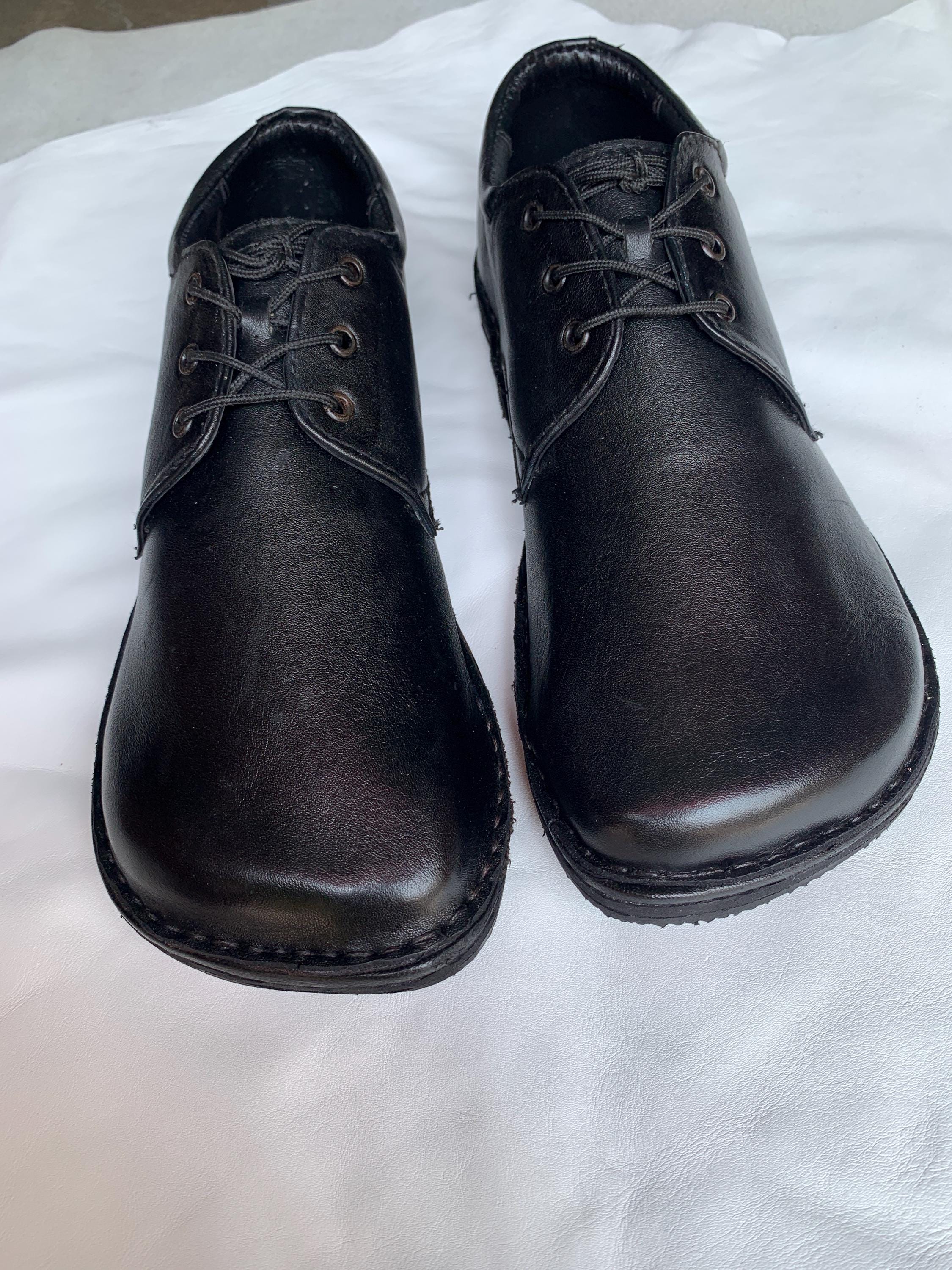 Handmade Leather Barefoot Shoes, Lace-up Style US 9.5 / EU 45