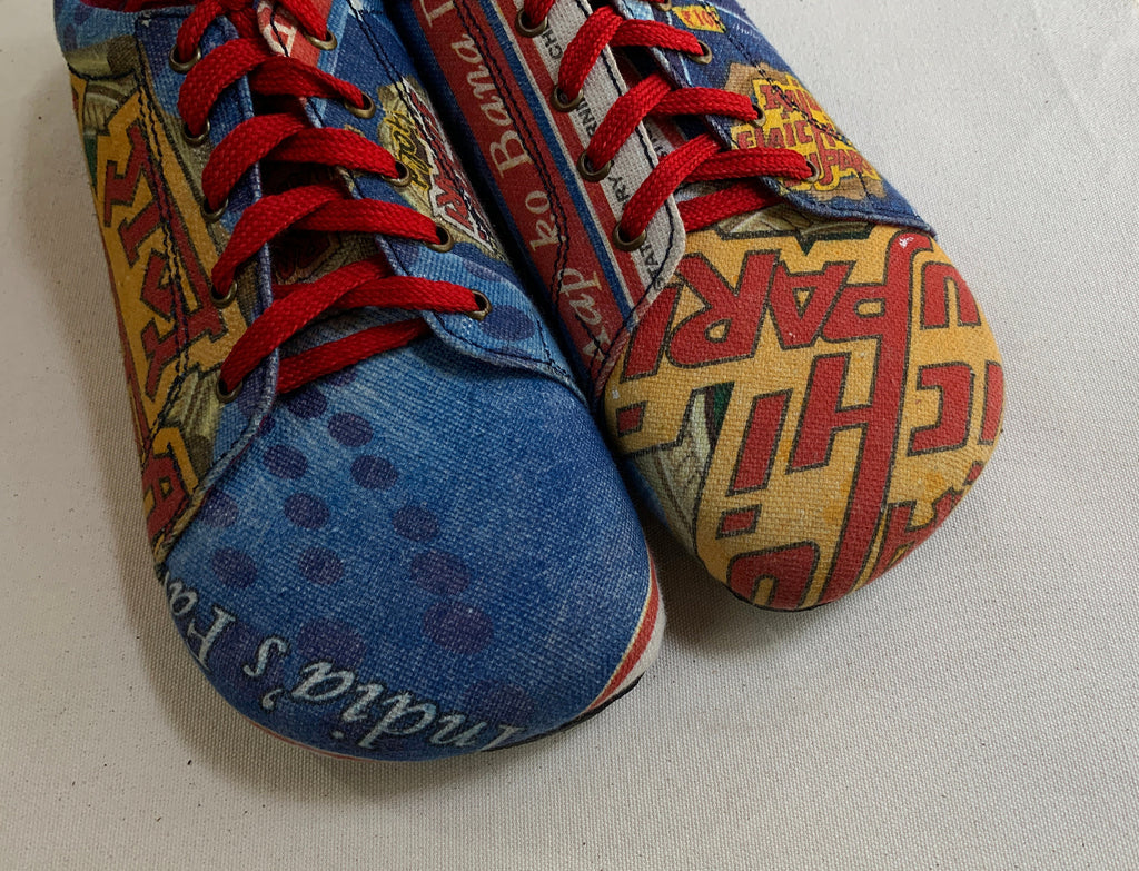 Upcycled Tire Sole Vegan Sneaker US10 - Bollywood Style