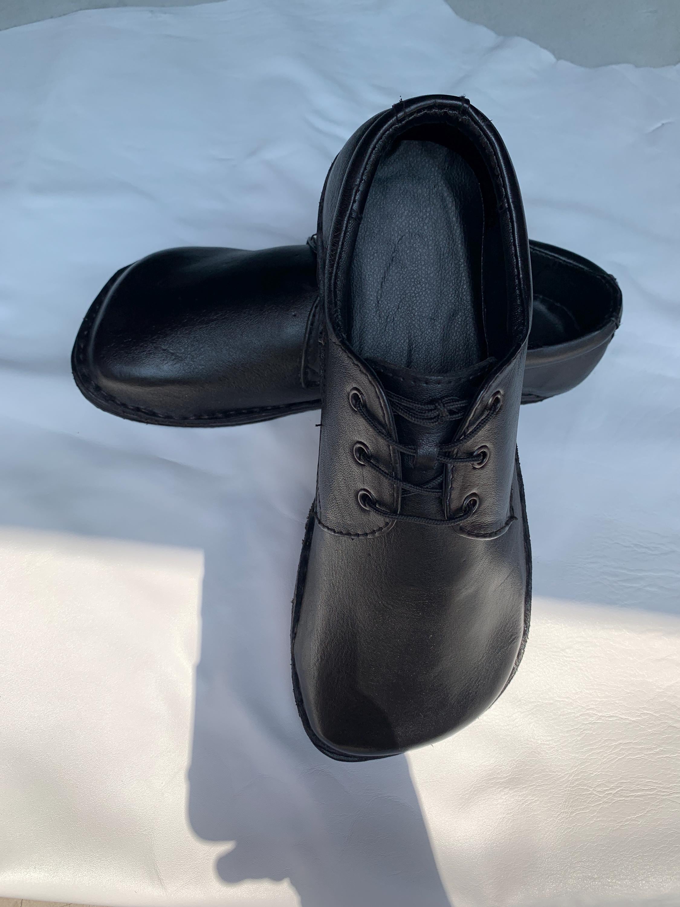 Handmade Leather Barefoot Shoes, Lace-up Style US 9.5 / EU 45