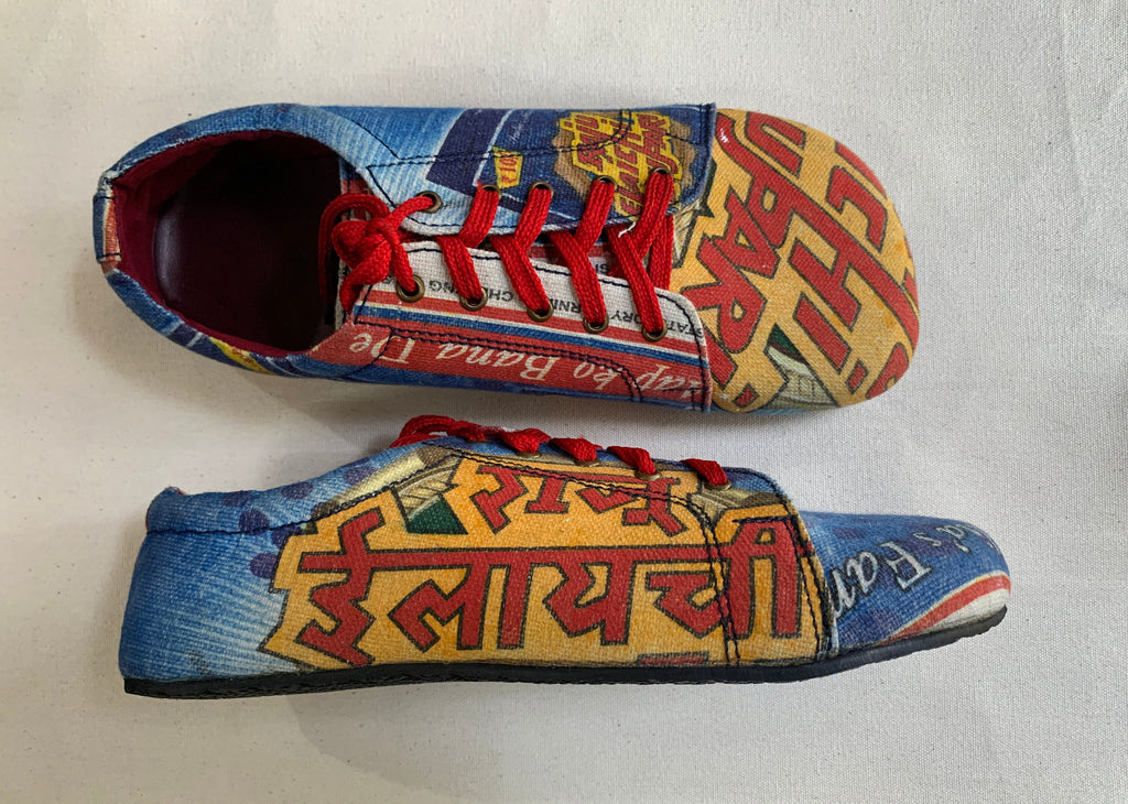 Upcycled Tire Sole Vegan Sneaker US10 - Bollywood Style