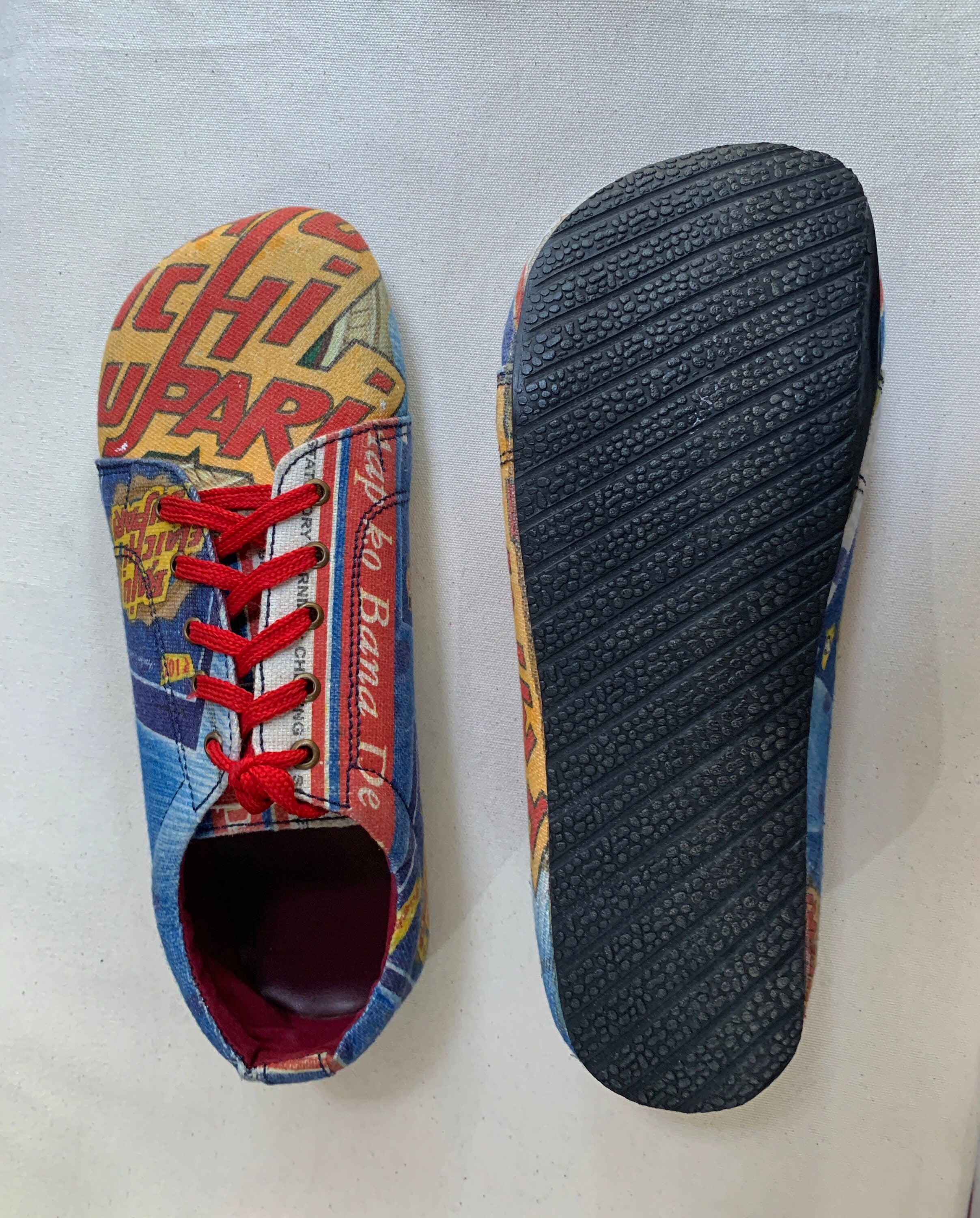 Upcycled Tire Sole Vegan Sneaker US10 - Bollywood Style
