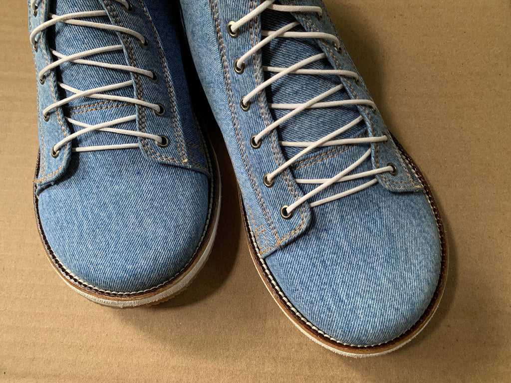 Barefoot Upcycled Denim Boot I Available on Order