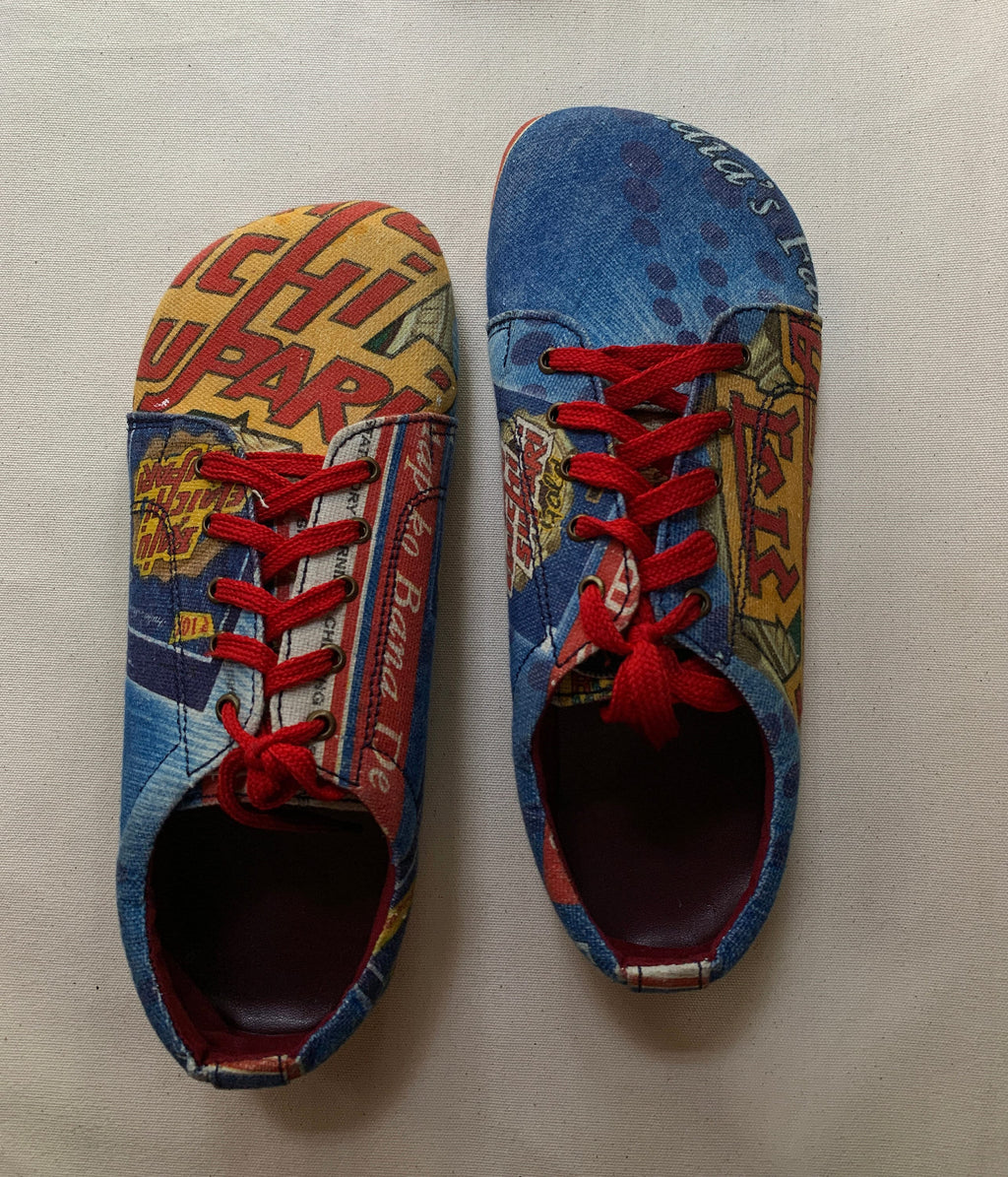 Upcycled Tire Sole Vegan Sneaker US10 - Bollywood Style